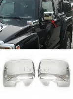 2PCS Side Rear View Mirror Cover Trim For Hummer H3 H3T 2006 2007 2008 2009 2010 Chrome RearView Mirror Covers Cap House Frame2193928