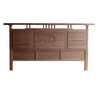 Bedroom Furniture Chinese walnut modern simple double bed 18 large bed storage high box head and tail8570154