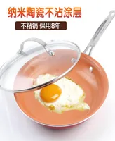 Pans Non Stick Frying Skillet Pan Glass Cover Lid Ceramic Cooker Gas General Purpose Induction Grill Pot Crepe3343928