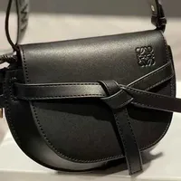 New Crossbody Bag Gate sbag Women's Shoulder Designer Belt Saddle Cross Cowhide Fashion Leisure CL80