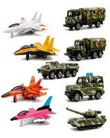 5pcsset kids toys 164 Diecast high simulation toy car Engineering vehicles Fire Policemen car truck alloy Car Model Kit1858157