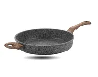 28 cm Épaississement en pierre médicale Pan à frire antiadhésive Pan à crierter polyvalent sans fumées Utilisation pour la cuisine à induction à gaz Kitchen 2317179