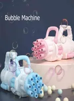 Otomatik Gatling Bubble Gun oyuncakları Yaz Sabunu Su Kabarcık Makinesi 2in1 Çocuklar İçin Elektrikli Kabarcık Makinesi Hediye Çocuk Oyuncakları Y2201253381