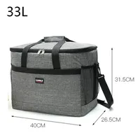 Ice PacksIsothermic Bags 33L Thermal Food Lunch Insulated Kids Women Men Casual Cooler Thermo Picnic 221122 230210