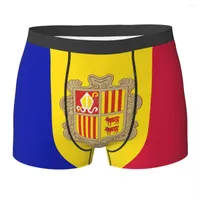 Onderbroek mannen slipje Andorra vlag Andorran Country Boxer shorts polyester voor jongens mannelijk groot formaat
