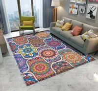 Tapetes 2021 Mandala moda Mandala Padrão de tapete de tapete de banheira de banheira macio quarto de flanela decorativa sala de estar decorativa6695771