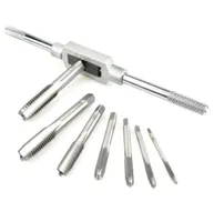 Professionella handverktyg Set 8st Tap Drill Set Tapping Wrench Tools Metric Screw Thread Bit M3 M4 M5 M6 M8 M10 M126169954