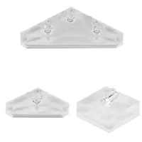 Bolsas de joalheria bolsas de sacos transparentes de acrílico branco anel de multi -bracket Pedestal Display adereços