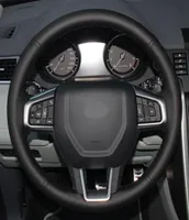 DIY Handstitched Black Nonslip Artificial Leather Car Steering Wheel Cover för Land Rover Discovery Sport 2017 2016 2016 20155629652