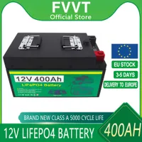 12V 400AH LIFEPO4 Lithium Iron Phosphate Battery BMS intégrée pour les campeurs de golf Campers hors route hors route en énergie solaire libre libre