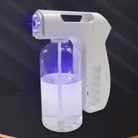 Pulverizador de 800 ml (27 on￧as) Recarreg￡vel Nano Vapor desinfetante sem fio M￡quina de neblina el￩trica de 3000mAh Desinfec￧￣o com luz azul