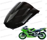 1 Pcs New Motorcycle Double Bubble Windscreen Fairing Windshield Lens ABS for Kawasaki Ninja ZX6R 2000 2001 20025311206