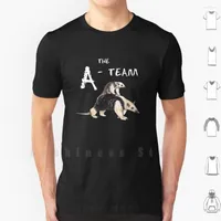 Camisas masculinas Tamandua (Aétera)-Camisa da série Animal Big Size Cotton Ant Family Love