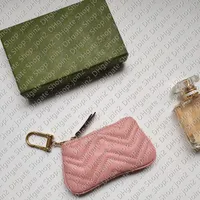 Key Wallet Designer 671722 OPHIDIA KEY CASE Holder Pouch Chain Wallet Coin Purse Designer Bag Handbags Totes Wallets Purses