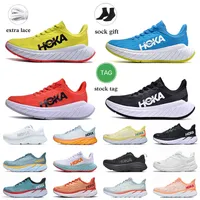 Hoka Carbon X 2 Running Shoes Bondi 8 Clifton Hokas One One Shock Exsporting Women Mens Sports Trainers Hot Coral Anthracite Castlerock on Cloud Sneakers