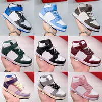 2023 Kids Dunks Shoes Chunky Mid Retro SB Dunke Kid Toddler Designer Sneakers Black Children Kid Shoe Youth Baby Boys Girls Sp￤dbarn Sportskosstorlek 24-35