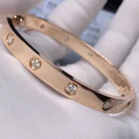 Designer Carti Bracelets Diamond Charm Love bracelet women juste Luxury Bangles Rose Gold Bracelet Classic Colorless Dia