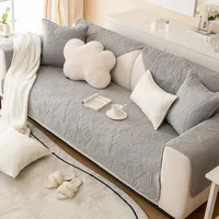 Tampa de cadeira Sofá de algodão Slipcovers Towel Towel Non -Lip Couch Cover para sala de estar 3 Layer Soft respirável de alta qualidade 230213