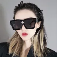 NOWOŚĆ BALCK SUN SUNDASSES METAL Znak Big Frame Marka luksusowe okulary okulary przeciwsłoneczne dla kobiet gogle gogle gogowe okulary przeciwsłoneczne podejrzane promienie One Piece Lens Okulary przeciwsłoneczne
