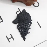 Eleizhenwta 1 pcs or argent noir metal metal wolf wolf marice broche colping broches revers broches accessoires masculins ornement299m