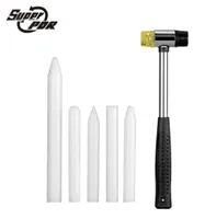 Super PDR Tools Brand New 5 pcs white Tap Down Pen 1pc Rubber Hammer Paintless Dent Repair Tools3194013
