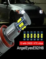 Annat belysningssystem 2pcs1set 2x120w 240W E92 H8 LED Angel Eyes Marker Lights Canbus för X5 E70 X6 E71 E90 E91 M3 E89 E82 E87 HE7295065