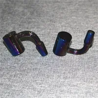 Hookahs Full Weld Quartz Banger 25mm OD 14mm Male Female 45 & 90 Degree Nails For Glass Water Bongs Dab Rigs