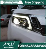 Autre système d'éclairage pour Car Navara Headlights 20212021 DRL Day Run Light LED Bi Xenon Bulb Fog Accessory NP300 Head Lamp3005611