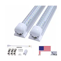 Led Tubes 8 Ft V Shape Double Row 2.4M 2400Mm Bbs Smd2835 72W 8Ft Integrated Shop Lights Drop Delivery Lighting Dh3Mu