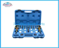 Universal vehicle AC Conditioner Repair tool box AC Leak Testing Detector Tool Flush Fitting Adapter Kit1811849