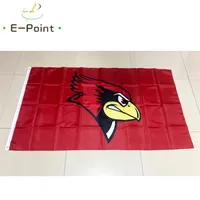 NCAA штат Иллинойс штат Redbirds Flag 3 5ft 90см 150 см. Полиэфирные флага
