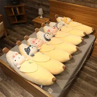 Animaux en peluche en peluche Cartoon banane Banane Toy Soft Fruit Plushie Cat Rabbit Shiba inu Oreiller Super Soft Kids Toys Baby Home Decor Birthday Gift 230211
