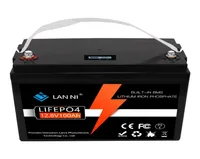 LifePO4 Battery 12v100AH ​​hat ein BMS -Display für das BMS -Display für Mobiltelefone, das für Mobiltelefone Golf Cart Forklift Campervan Povoltai4174099 verwendet werden kann