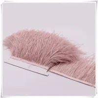 Feather Boa Stripe de 10 Yards para festa Pink White Long Avestruz Plumes Fringe TRIME