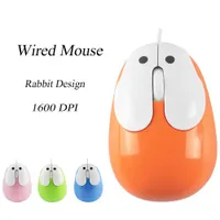Mice Cute Cartoon Wired Mouse USB Optical Computer Gaming Mouse 1600DPI Gamer Silent Mini Mice For PC Laptop Desktop Girl Kid Gift J230213