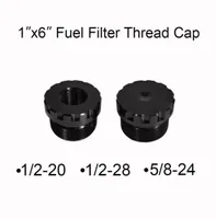 Aluminum 2 Pcs Fuel Filter Solvent Trap Cap 1220 Thread End Caps 1228 5824 Fit 1quotx6quot Filters for NAPA 4003 WIX 2409693806
