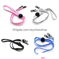 Key Rings Colorf Face Mask Lanyards Adjustable Length Handy Convenient Safety Holder Sanitary Masks Strap Extenders Around Neck 943 Dhrqe