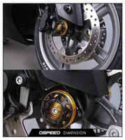 For YZF R6 R1 YZFR1 20022014 YZFR6 20062020 Motorcycle Front and Rear Wheel Fork Axle Sliders Cap Crash Protector17364657