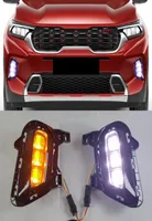 1Set Auto Lighting Car Daytime Running Light Fog Light Lampe LEL DRL mit gelber Blinker für Kia Sonet 2020 20214143062