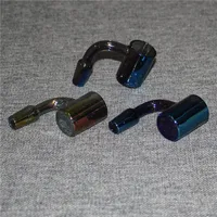 Hookahs Electroplate 10mm 14mm 18mm Quartz Nails Male Female Quartz Banger Nail Domeless Nail For Glass Bongs