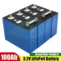 4pcs 100Ah 3.2V Lifepo4 Battery Pack Lithium Iron Phosphate Battery for Power Solar Cell Electric Car Lifepo Batteria