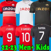 Soccer Jerseys LOSC Lille 2022 2023 soccer jerseys BURAK DAVID FONTE BAMBA YAZICI football shirt 22 23 Lille Olympique JIKONE maillot Adult Kids Kit hommes