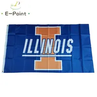 NCAA Illinois Fighting Illini Flag 3 5ft 90см 150 см. Полиэфирные флага