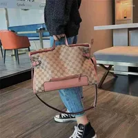 Purses handbags 70% OFFShoulder Bags Canvas Women's One Versatile Fashion Printed Commuter Portable Tote Large Capacity Bag