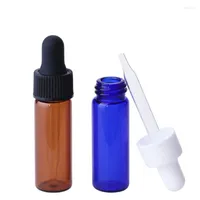 Speicherflaschen Mini 4ml Parfümglas Pipette Flasche kleines ätherisches Öl Probe Test tragbar