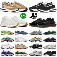 Nike Sacai Vaporwaffle Ld Waffle Casual Running Shoes For Men Women Pegasus LDWaffle Fragment Sail Black Gum【code ：OCTEU21】Summit White Nylon Orange Mens sneakers Trainers