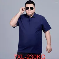 Men's T Shirts Size Plus 7XL 230kg Men Polo-Shirts Short Sleeve Summer Casual Home Tees Super Big Tops 68 70 72 74 76 66