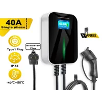 Ev Charger Type 1 40Amp 96KW with APP Supports Bluetooth and WiFi Connection ev Charging Station 20ft61M SAE J11726986908
