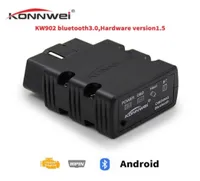 Konnwei Mini Tool Bluetooth V12 OBD2 KW902 SCANNER ADAPTER CAR CAR CAR DIAGNOSTIC OBDII Protocol14312995042056のAndroidSymbianの診断