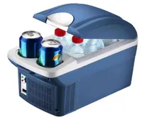 8L 미니 카 냉장고 휴대용 쿨러 따뜻한 제이저 절연 상자 듀얼 홈 오피스 용 자동차 냉장고 야외 여행 H2206842508